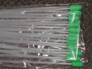 Gilt Artificial Insemination AI Rod Green Foam Tip Inserts w/o Handle 25 Count