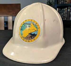 Vintage Stanislaus County SuperFlex Fibre-Metal Hard Hat Modesto Oakdale Turlock