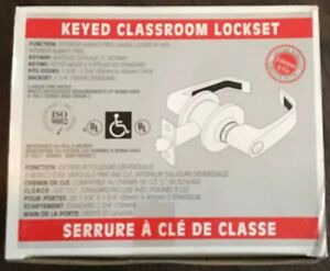 Commercial  classroom lockset 3 Hour fire rated  Leaver