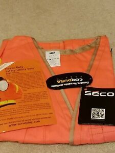 NEW Heavy Duty SECO 8067 Series Safety Utility Vest Size XXXL Cordura, Surveying