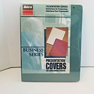 IBICO Presentation Covers Comb Binding Systems New Forest Green Linen 25pk