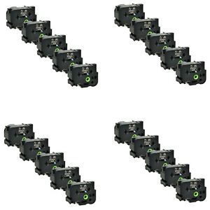 20PK Stencil Label Tape Cassette STE-161 ST-161 Compatible for Brother 36mm