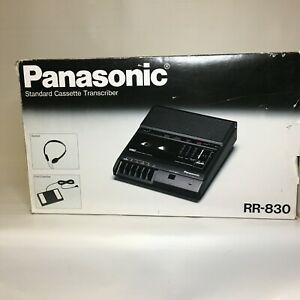 Panasonic RR-830 VSC Standard Cassette Transcriber Player Recorder w/Foot Pedal
