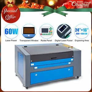 OMTech 60W 16&#034;x24&#034;40x60cm Ruida CO2 Laser Cutter Engraver Engraving Machine