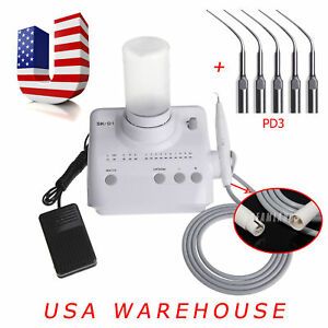 Dental SK-D1 Ultrasonic Electric Scaler Fit DTE SATELEC &amp; 5pcs Extra Tips PD3