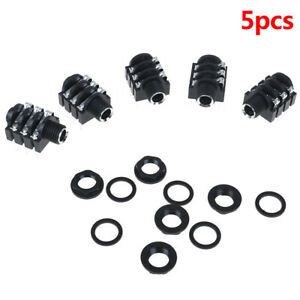 5Pcs 6.35mm/6.35 6P/6PIN stereo audio microphone female socket/jack conneH WF
