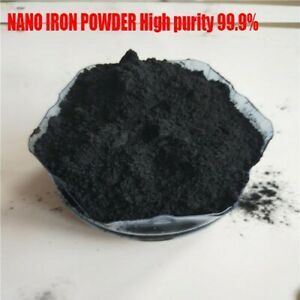 100g Nano Iron Powder 2.2-2.5 (g/cm) Gray Black High Purity 99.9% Durable New