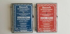 Bausch Dental Occlusal Articulating Bite Paper 100 10x7cm Sheets, 40 microns