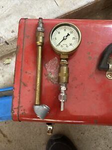 Vintage Marsh Instrument Co. Vacuum Gauge 0 - 30 STEAMPUNK + Other Owners Mark