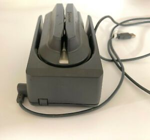 Magtek 225330003 REV-C MICR Mini 3TK Drk Gray Check Scanner &amp; Credit Card Reader
