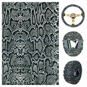 19X39&#034; Water Transfer Print Film Hydrographic BLACK SNAKE SKIN CAMO DIP HYDRO UA