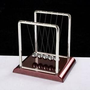 Newtons Cradle Steel Balance Balls Desk Physics Science Toy Desk P3N9 M7D8