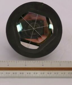 Retroreflector corner prism, in rugged rubber mount with mounting threads