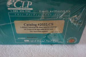 CLP 200ul Universal fit  Pipette Tips Sterile, 10 Boxes, 960 Tips 2032 clear