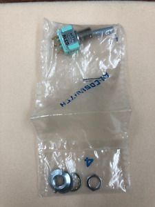 Alcoswitch MTF106F, SPDT ON-(ON), Flat Bat Toggle 6A@125V, 4A@28V DC