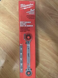 Milwaukee 5 In 1 Lineman’s Ratcheting Wrench 48-22-9216 New In Bx