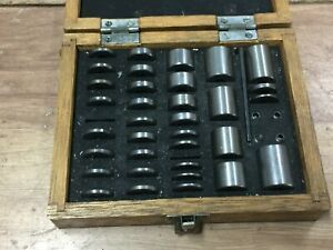 LOT OF GAGE BLOCKS ROUND .100 - 1 &#034;