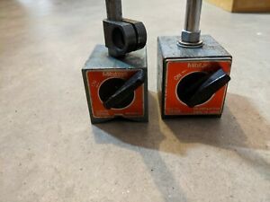 Lot of (2) Mitutoyo 7010S magnetic base stands