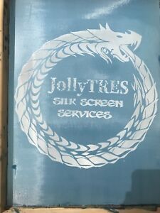 Pre-burn Silk Screen  w/ custom image on 16&#034; X 12&#034; frame. 13X9 Printing Area