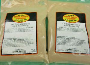 TERIYAKI Snack Stick Seasoning by Legg Old Plantation for 50 lbs of Sausage
