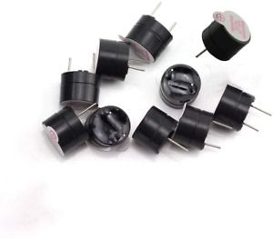 QMseller 12x9.5mm DC 3V Active Buzzer 2 Terminals for Arduino Raspberry Pi,Magne