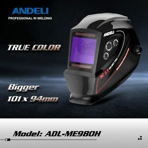 Welding Helmet ADL-ME980H Large View True Color Solar Power Auto new 2021