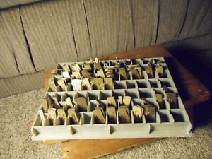 Hermes Brass 11/16&#034; Upper Case Block on 1 3/16&#034; Block 170 Pieces All Letters