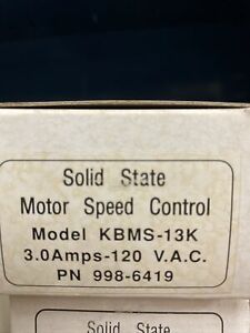 ( C) KB Electronics KBMS-13K Solid State Motor Speed Control 3A 120V 998-6419
