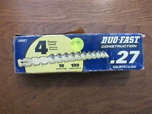 Duo-Fast Construction .27 Caliber 4 Power Level Load Strips 10 Pack 100 Ct 20667