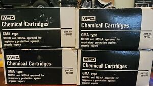 MSA Chemical Respirator Cartridges - 464031 - 4 Boxes of 10 each