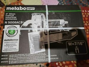 NEW! Metabo N5008AC2 7/16&#034; Crown Construction Sheathing Stapler - free shipping
