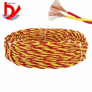 Wire Red and yellow twisted pair 2 core 0.3mm 0.5mm 0.75mm 1.0mm 1.5mm for light