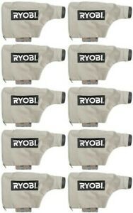 10 Pack Genuine Ryobi 204443001 Dust Bag with Frame For P450 18V Belt Sander