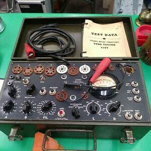 Military Signal Corps I-177-B Mutual Conductance Tube Tester - works !