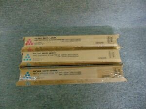 841454 Magenta 841455 Cyan x2 New Genuine Ricoh Print Cartridges C5501 C9155