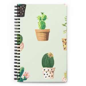 Cactus Hardcover Spiral Notebook/Journal  140 Pages/ Gift for School Office Home