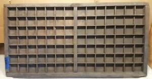 Letterpress Wood Printer Type Drawer Double Cap Tray Shadowbox    CA50  12#