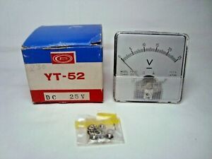 TECH YT-52 DC 25V vintage Panel Meter gauge made in Japan NOS
