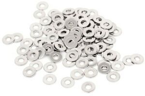 M2.5 Stainless Steel Round Flat Washers 100Pcs