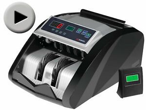 MONEY BILL CASH COUNTER BANK MACHINE CURRENCY COUNTING UV &amp; MG COUNTERFEIT NEW!