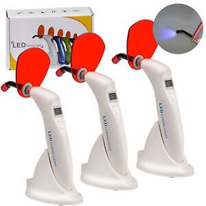 1-3Packs Dental LED Curing Light Cure Lamp LED Wireless Cordless Resin Cure Tips