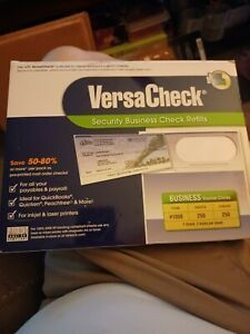 VersaCheck Security Business Check Refills: 250 sheets 250 checks Form #1000  D2