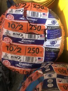 NEW Romex Simpull Type NM-B 10/2 With Ground  ~250 ft~ 600 Volt