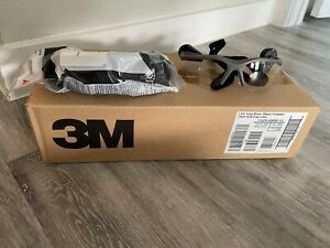 3M Light Vision 2 Safety Glasses - Gray Brow. Black Temples - Case (Pack of 10)