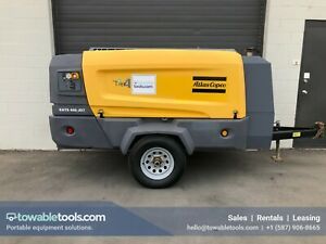 Atlas Copco XATS 400 CFM Portable Tow Behind Diesel Air Compressor