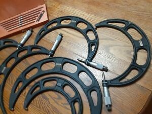 Starrett 6&#034; To 12&#034; Outside Micrometers Ratchet model 436 &amp; 436