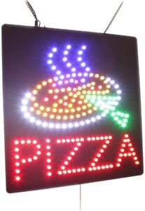 Pizza Sign, TOPKING Signage, LED Neon Open, Store, Window, Shop, Business, Displ