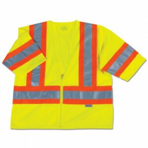 (Large/X-Large, Lime) - Ergodyne GloWear 8330Z ANSI Class 3 Two-Tone High
