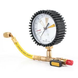 Pressure Gauge -1~60bar 80mm 1/4 Inch Air Conditioning Refrigeration Nitrogen