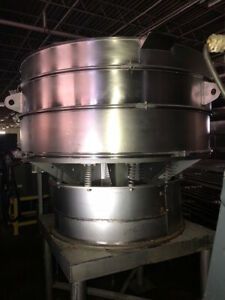All Stainless Steel 60&#034; Round Sweco Vibrating Vibratory Screener Sifter